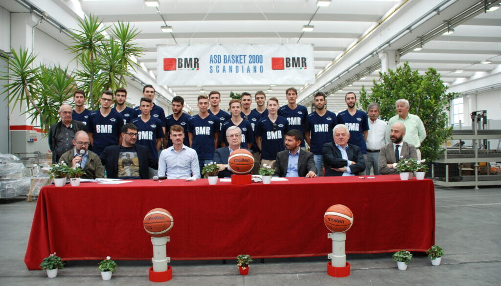 BMR sponsor della squadra Basket 2000 Scandiano