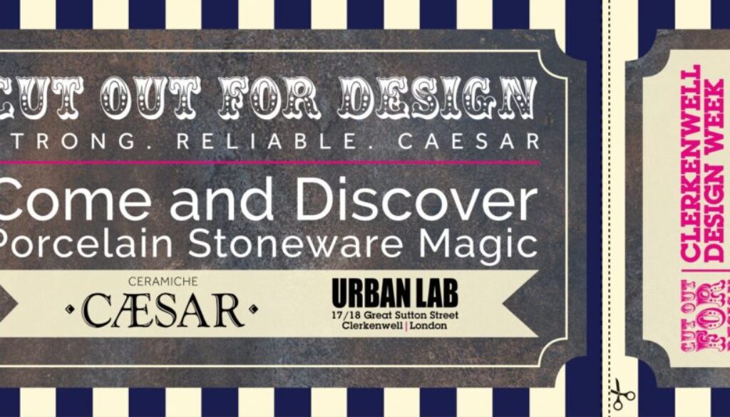 invito Clerkenwell Design Week Caesar 209 Circus