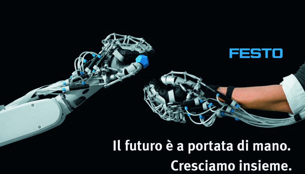 Il futuro è a portata di mano- cover festo alla fiera sps 2019