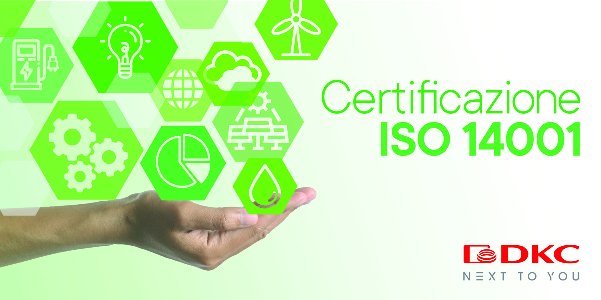 DKC ottiene la certificazione UNI EN ISO 14001:2015