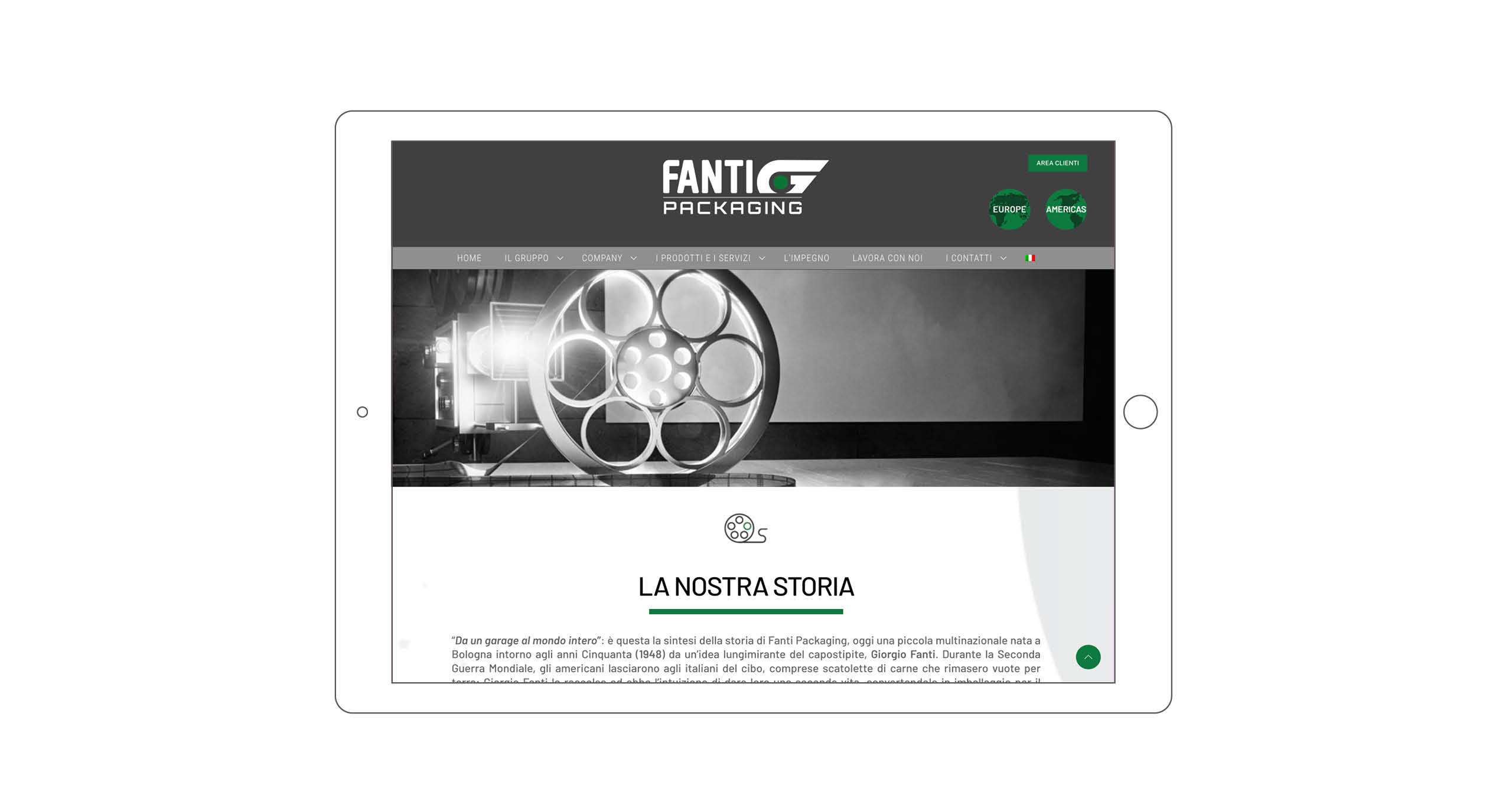 INTONO - sito web Fanti Packaging